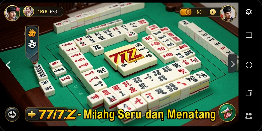 Tampilan gameplay Mahjong yang seru dan interaktif di 777ZX.
