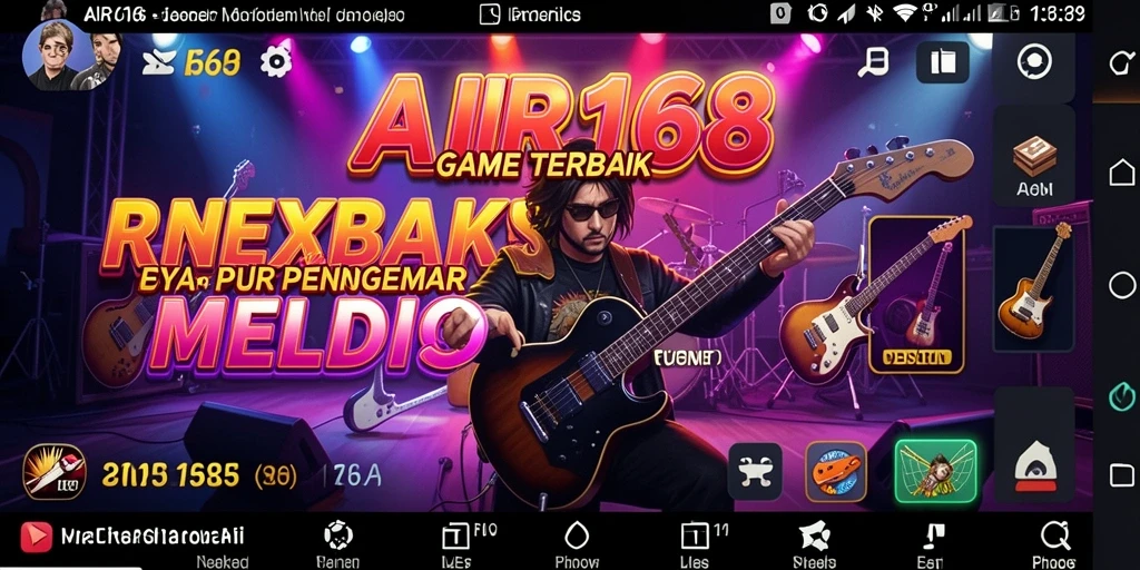 Tampilan gameplay AIR168 menampilkan berbagai genre musik yang mengasyikkan.