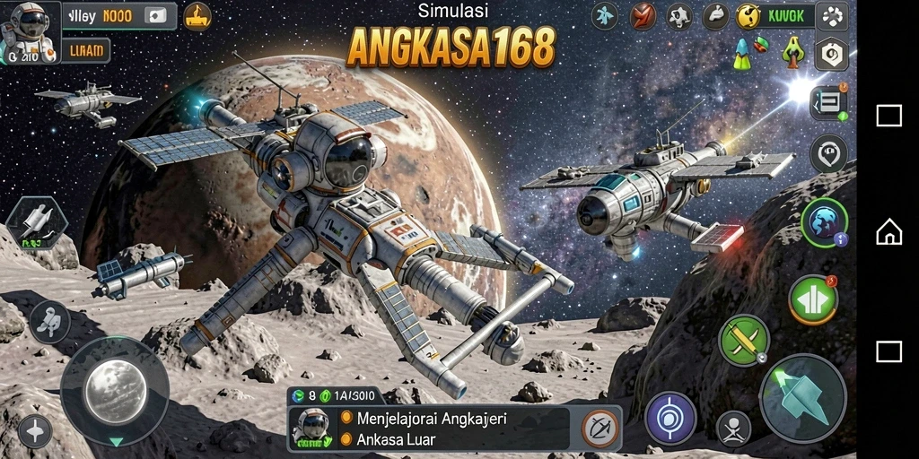 Gameplay ANGKASA168 dalam menjelajahi angkasa luar.