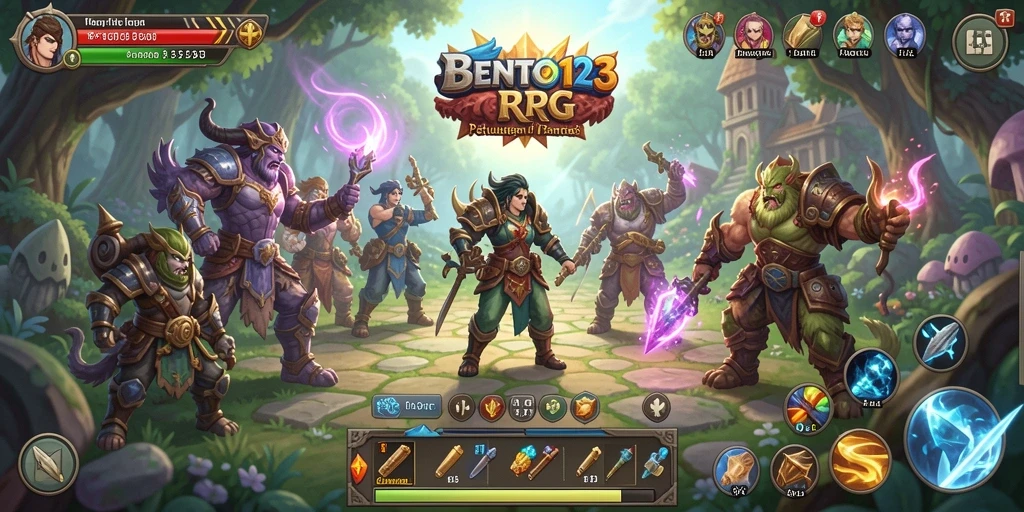 Screenshot dari gameplay BENTO123 yang menampilkan aksi seru RPG.
