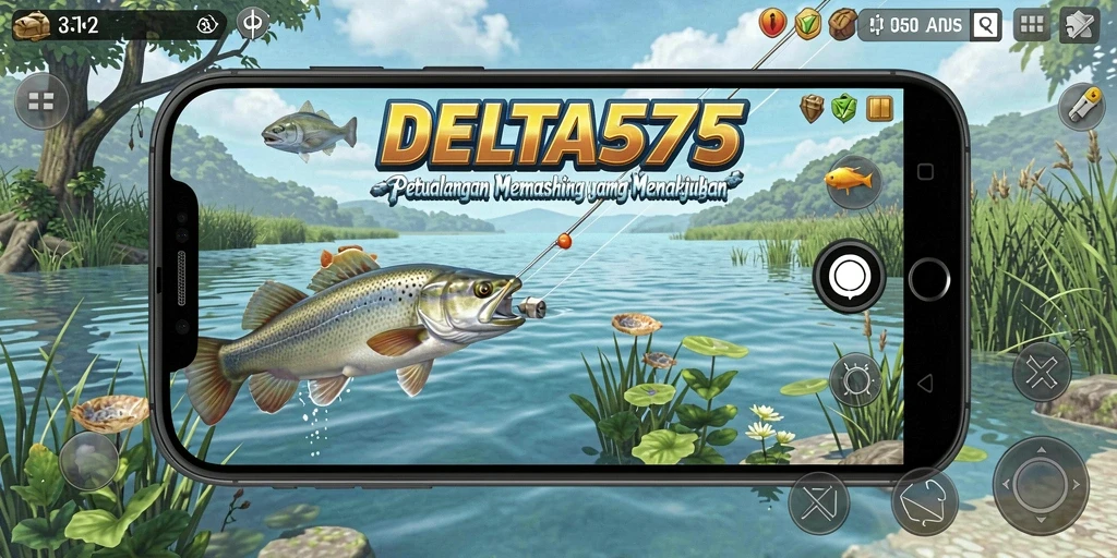 Tangkapan ikan yang menakjubkan dalam gameplay DELTA575.
