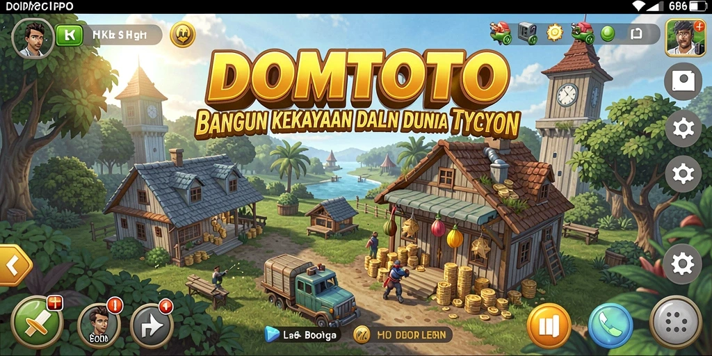 Tampilan gameplay Tycoon dalam DOMTOTO yang menarik dan interaktif.