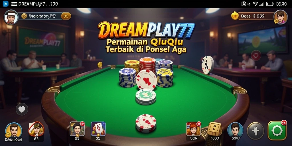 Tampilan gameplay QiuQiu yang seru di DREAMPLAY77.