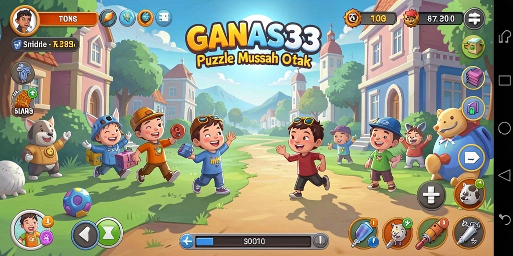 Tampilan gameplay seru di GANAS33, menantang dan menarik.