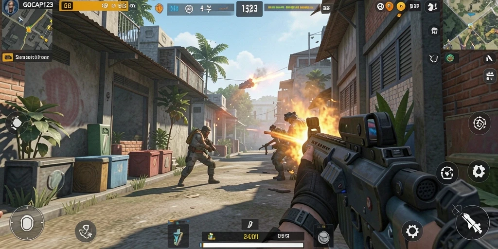 Tampilan grafis menakjubkan dari gameplay GOCAP123 yang mendebarkan.