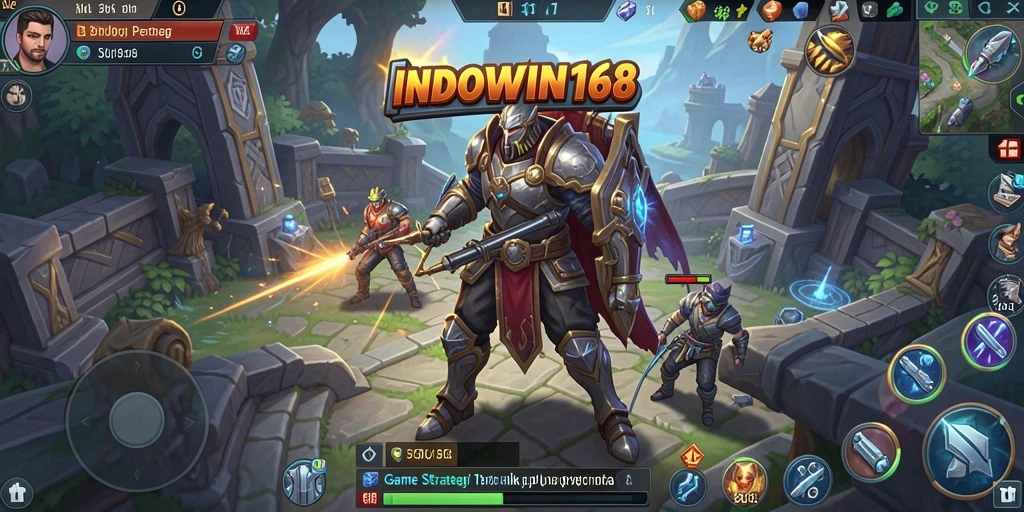 Screenshot gameplay INDOWIN168 dengan elemen strategis yang menarik.