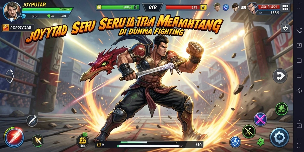 Tangkapan layar gameplay <strong>JOYPUTAR</strong> menampilkan pertarungan yang dinamis dan menarik.