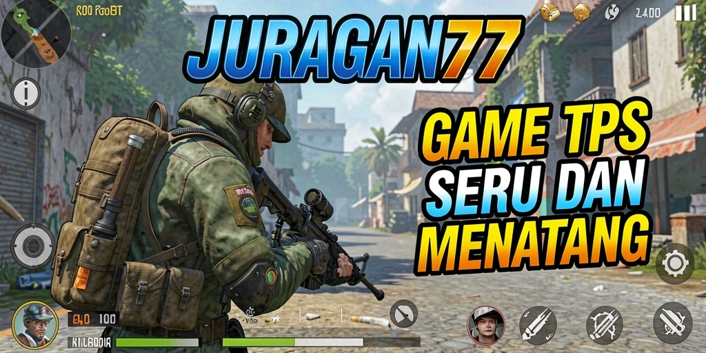 Gameplay seru JURAGAN77 dengan aksi tembak-menembak yang intens.