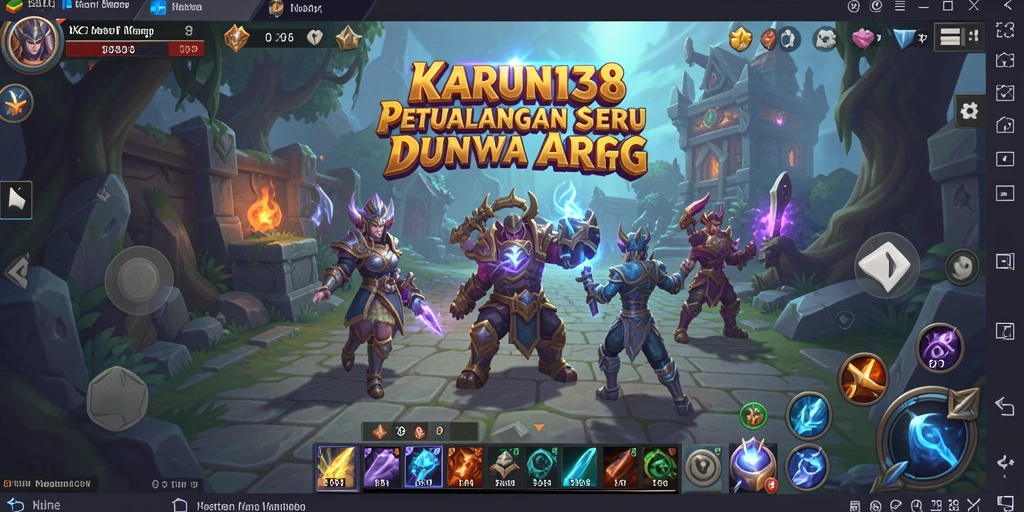 Tampilan menarik dari gameplay ARPG KARUN138.