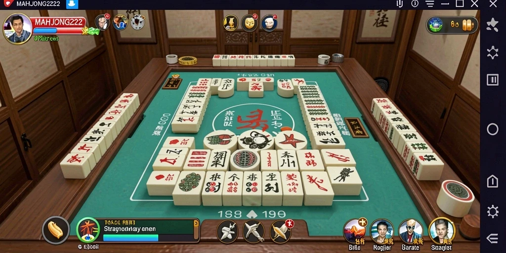 Tampilan gameplay yang menarik dari MAHJONG222 dengan elemen strategis.