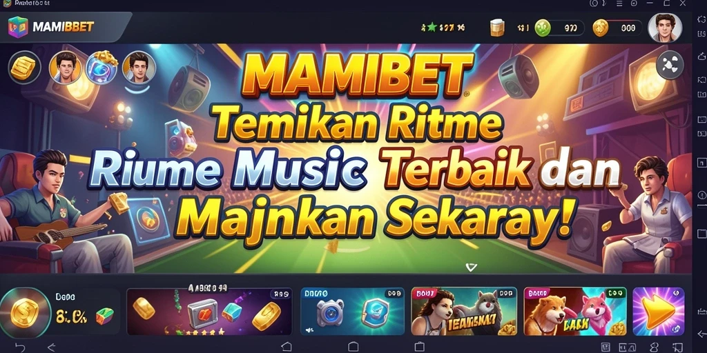 Tampilan gameplay MAMIBET yang seru dengan berbagai mode musik.