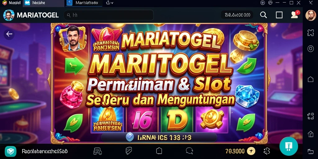 Tampilan gameplay seru di MARIATOGEL dengan animasi yang memukau.