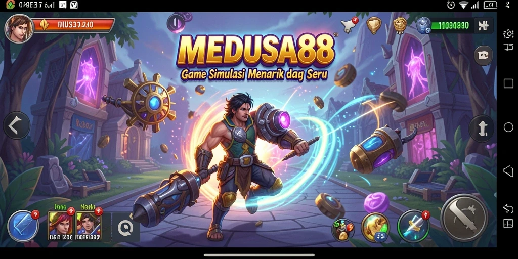Tampilan gameplay MEDUSA88 yang seru dan menarik.