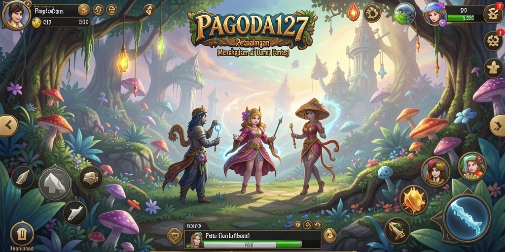 Screenshot menampilkan aksi seru di <strong>PAGODA127</strong> dengan karakter dalam petualangan.