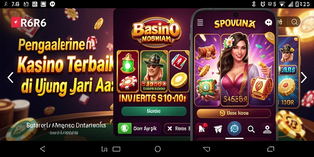 Tampilan gameplay mendebarkan dengan berbagai pilihan permainan Kasino.