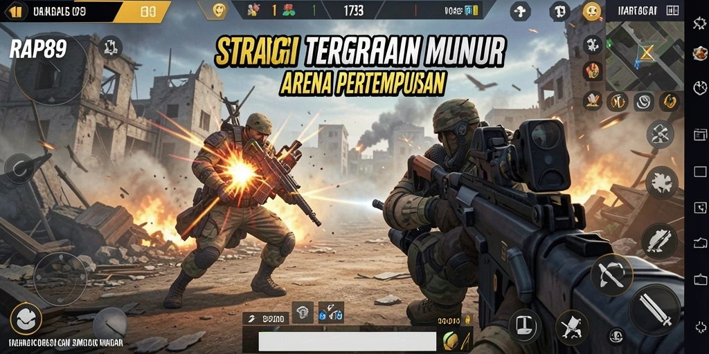 Tampilan gameplay <strong>RAP89</strong> yang menegangkan dan penuh strategi.
