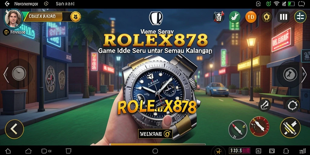 Tampilan gameplay seru dan menantang dalam ROLEX878.