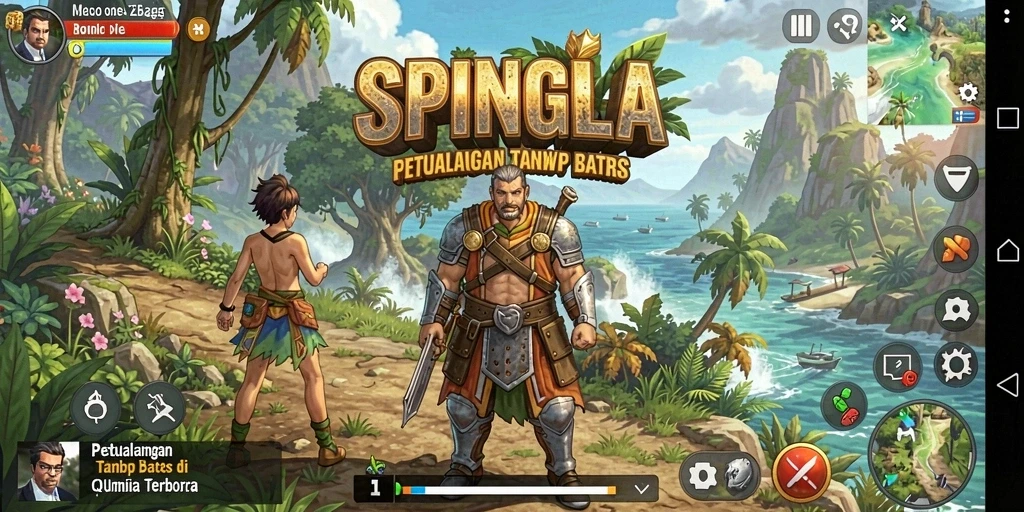 Gambaran gameplay SPINGILA dengan petualangan yang menantang.