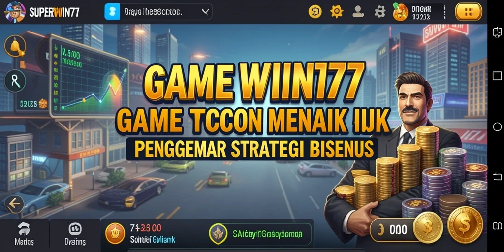 Tampilan gameplay SUPERWIN777 dengan elemen Tycoon yang menarik.