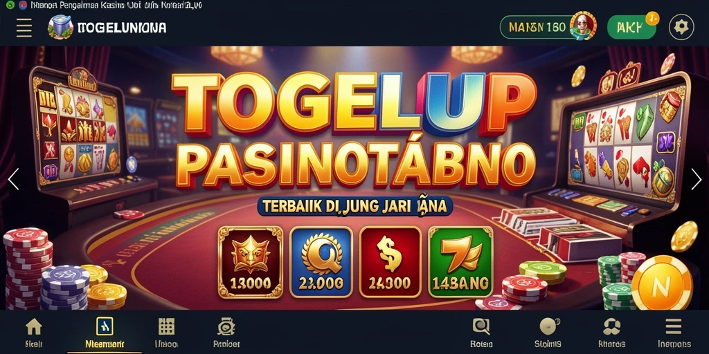 Tampilan seru gameplay dari TOGELUP dengan berbagai permainan Kasino.