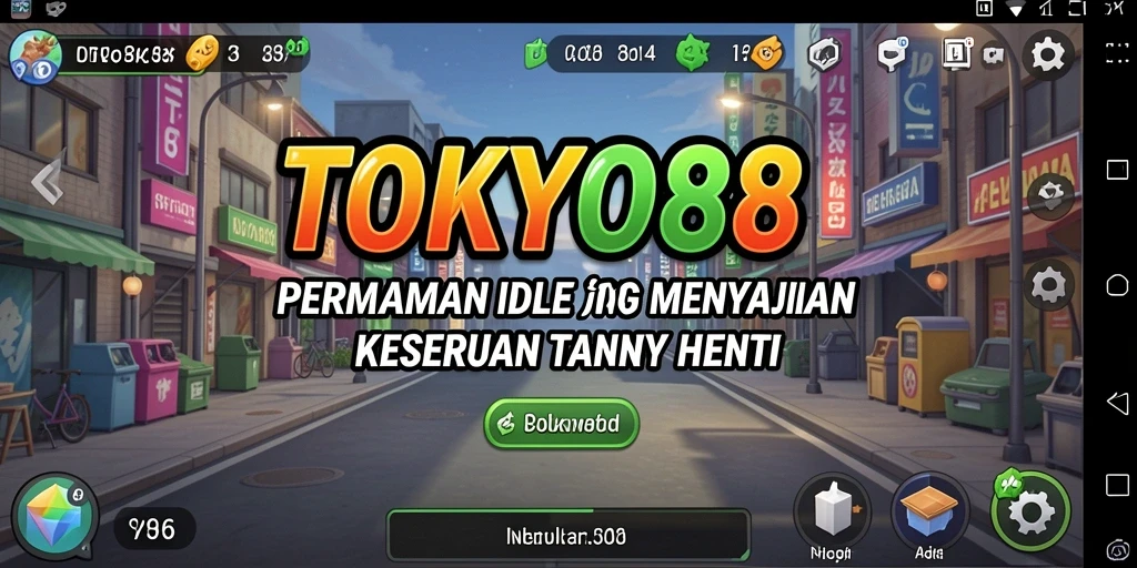 Tampilan gameplay utama TOKYO88 yang penuh warna dan menarik.