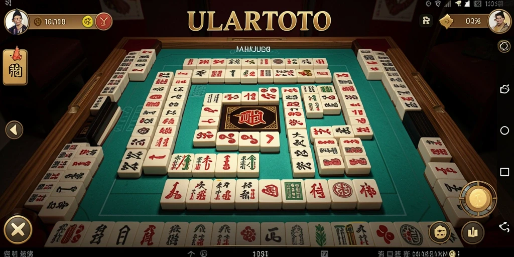 Tampilan gameplay ULARTOTO yang menantang dengan mode Mahjong.